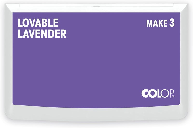 Colop Make Series, Ink Stamp Pads, with Non-Toxic Premium Ink, Water-Based Acid-Free (Lovable Lavender, Make 3-3-1/2" x 6-1/4") - Image 1